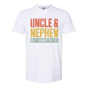 Uncle And Nephew Best Friends For Life Gift Meaningful Gift Softstyle CVC T-Shirt