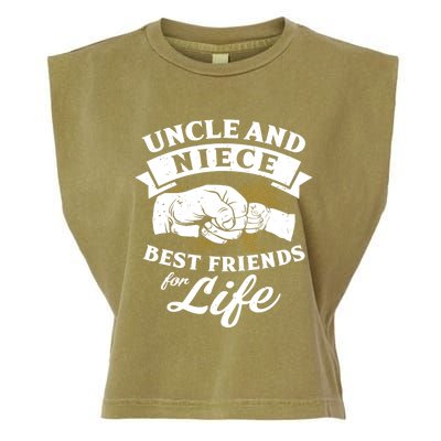 Uncle And Niece Best Friends For Life Gift Garment-Dyed Women's Muscle Tee