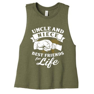 Uncle And Niece Best Friends For Life Gift Women's Racerback Cropped Tank