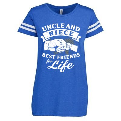 Uncle And Niece Best Friends For Life Gift Enza Ladies Jersey Football T-Shirt