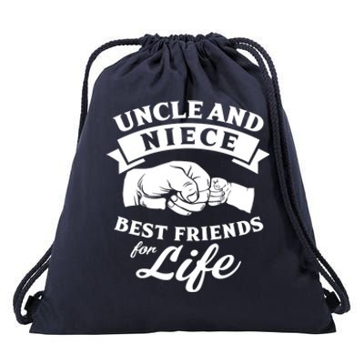 Uncle And Niece Best Friends For Life Great Gift Drawstring Bag