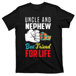 Uncle And Nephew Best Friend For Life Autistic Autism Uncle T-Shirt