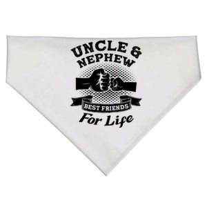 Uncle And Nephew Best Friends For Life Aunt Gift USA-Made Doggie Bandana