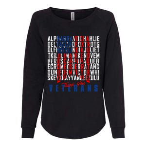 Us Army Nato Alphabet Flag Alpha Bravo Veterans Memorial Day Gift Womens California Wash Sweatshirt