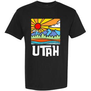 Utah Artistic Nature & Mountains Garment-Dyed Heavyweight T-Shirt