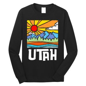 Utah Artistic Nature & Mountains Long Sleeve Shirt