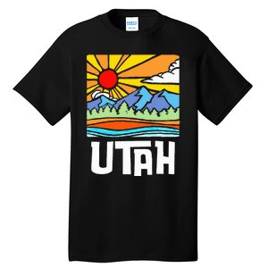 Utah Artistic Nature & Mountains Tall T-Shirt