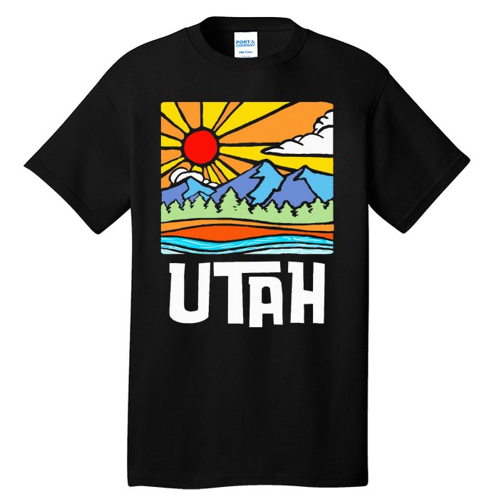 Utah Artistic Nature & Mountains Tall T-Shirt