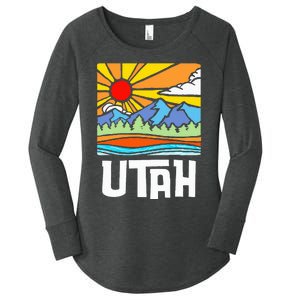 Utah Artistic Nature & Mountains Women's Perfect Tri Tunic Long Sleeve Shirt