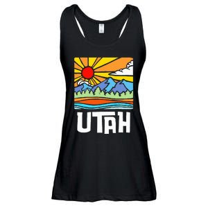 Utah Artistic Nature & Mountains Ladies Essential Flowy Tank