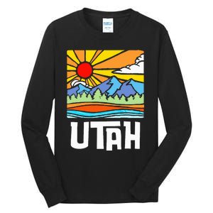 Utah Artistic Nature & Mountains Tall Long Sleeve T-Shirt