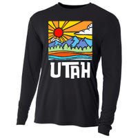 Utah Artistic Nature & Mountains Cooling Performance Long Sleeve Crew