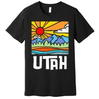 Utah Artistic Nature & Mountains Premium T-Shirt