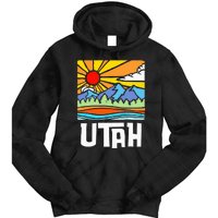 Utah Artistic Nature & Mountains Tie Dye Hoodie