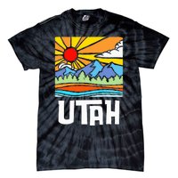 Utah Artistic Nature & Mountains Tie-Dye T-Shirt