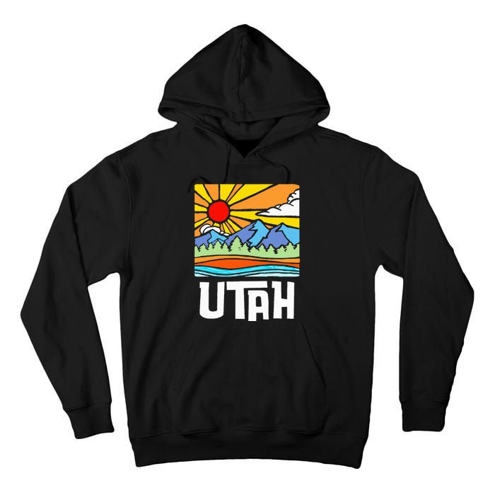 Utah Artistic Nature & Mountains Tall Hoodie