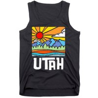 Utah Artistic Nature & Mountains Tank Top