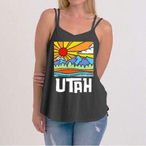 Utah Artistic Nature & Mountains Women's Strappy Tank