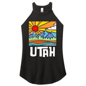 Utah Artistic Nature & Mountains Women's Perfect Tri Rocker Tank