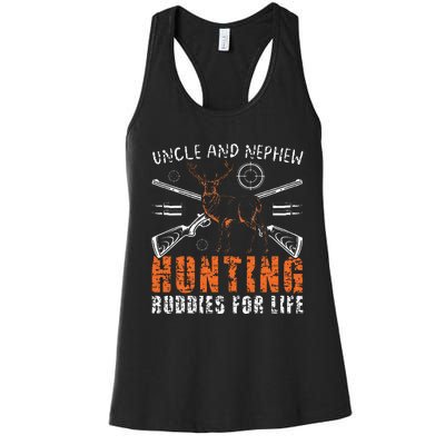 Uncle And Nephew Hunting Buddies Uncle And Nephew Women's Racerback Tank