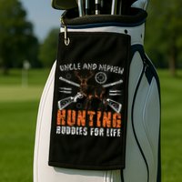 Uncle And Nephew Hunting Buddies Uncle And Nephew Golf Towel