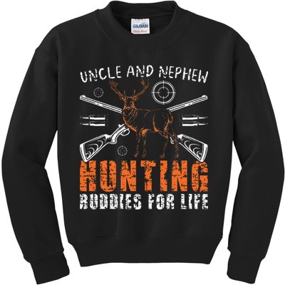 Uncle And Nephew Hunting Buddies Uncle And Nephew Kids Sweatshirt