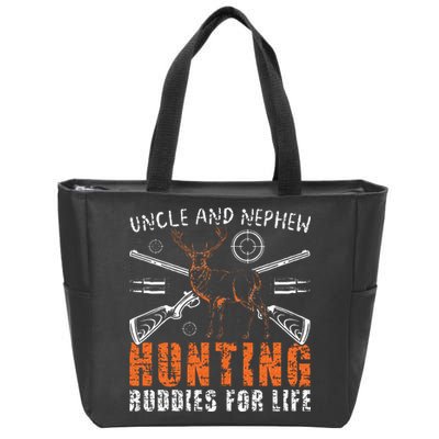 Uncle And Nephew Hunting Buddies Uncle And Nephew Zip Tote Bag
