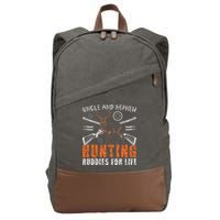 Uncle And Nephew Hunting Buddies Uncle And Nephew Cotton Canvas Backpack