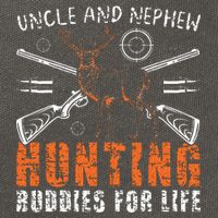 Uncle And Nephew Hunting Buddies Uncle And Nephew Cotton Canvas Backpack