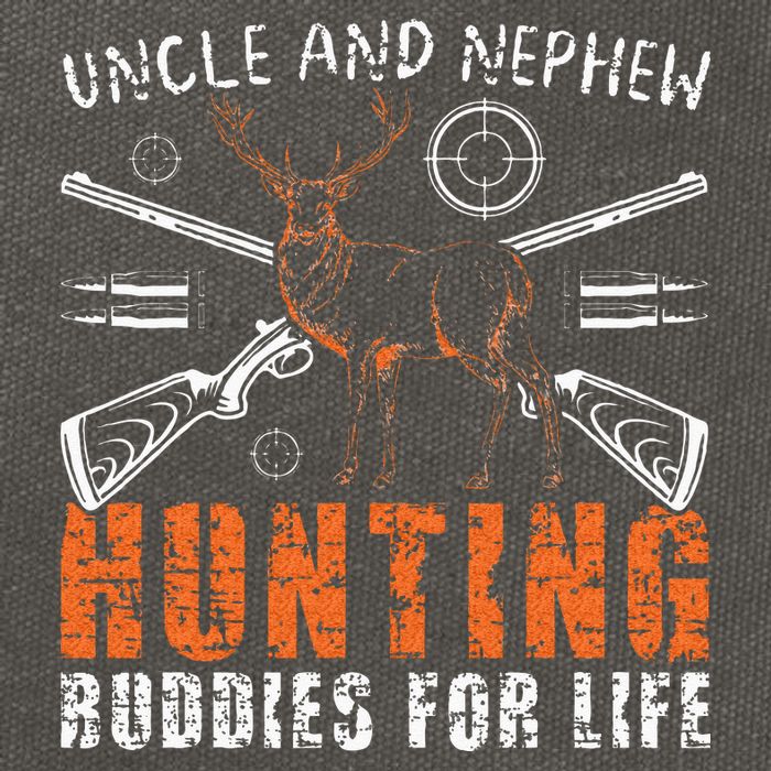 Uncle And Nephew Hunting Buddies Uncle And Nephew Cotton Canvas Backpack