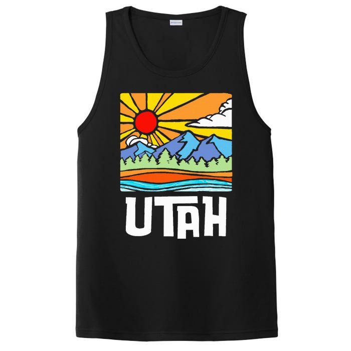 Utah Artistic Nature & Mountains PosiCharge Competitor Tank