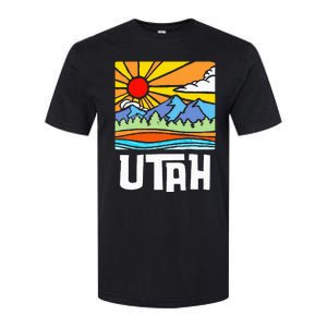 Utah Artistic Nature & Mountains Softstyle CVC T-Shirt