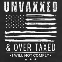 Unvaxxed And Overtaxed 7 Panel Mesh Trucker Snapback Hat