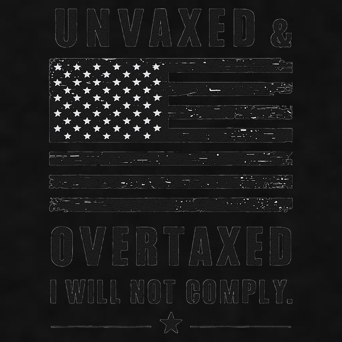 Unvaxxed And Overtaxed I Will Not Comply Funny Saying Ladies PosiCharge Tri-Blend Wicking Tank