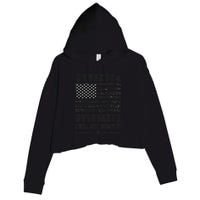Unvaxxed And Overtaxed I Will Not Comply Funny Saying Crop Fleece Hoodie