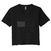 Unvaxxed And Overtaxed I Will Not Comply Funny Saying Crop Top