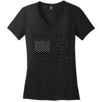 Unvaxxed And Overtaxed I Will Not Comply Funny Saying Women's V-Neck T-Shirt