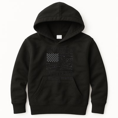 Unvaxxed And Overtaxed I Will Not Comply Funny Saying Kids Hoodie