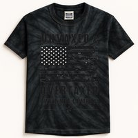 Unvaxxed And Overtaxed I Will Not Comply Funny Saying Kids Tie-Dye T-Shirt