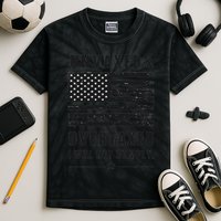 Unvaxxed And Overtaxed I Will Not Comply Funny Saying Kids Tie-Dye T-Shirt