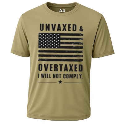 Unvaxxed And Overtaxed I Will Not Comply Funny Saying Performance Shirt