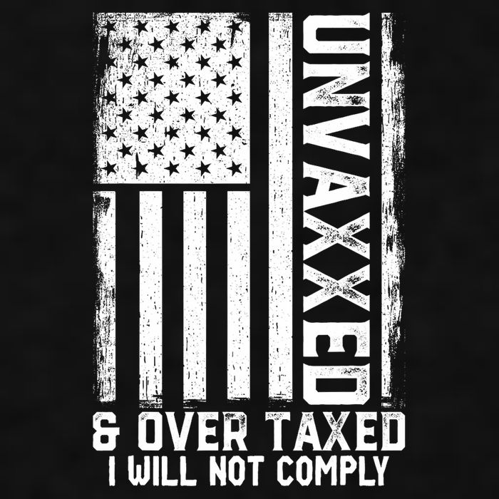 Unvaxxed And Overtaxed Ladies PosiCharge Tri-Blend Wicking Tank