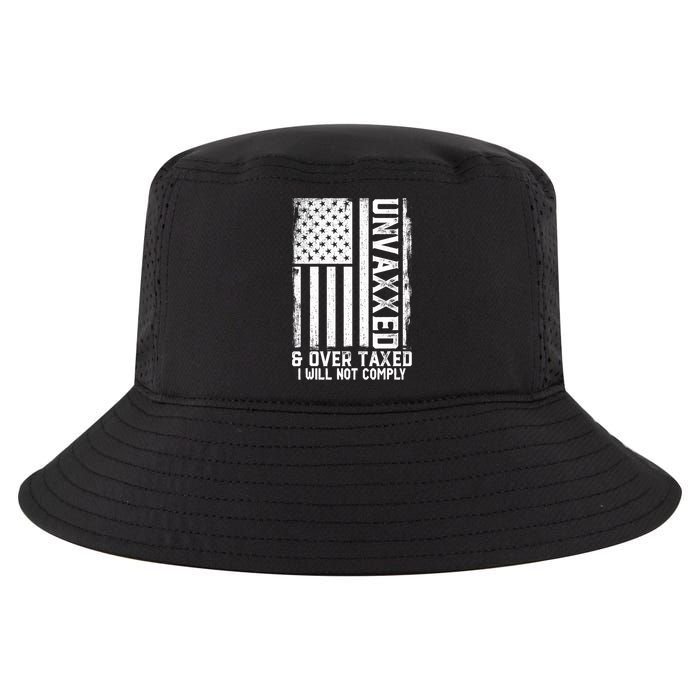 Unvaxxed And Overtaxed Cool Comfort Performance Bucket Hat