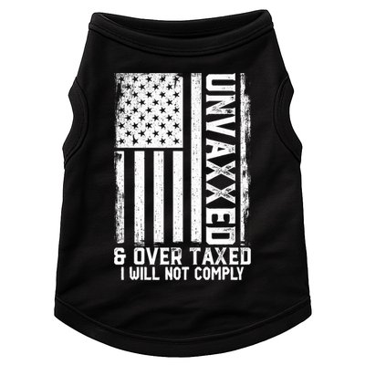 Unvaxxed And Overtaxed Doggie Tank