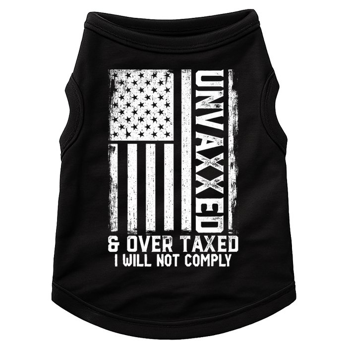 Unvaxxed And Overtaxed Doggie Tank
