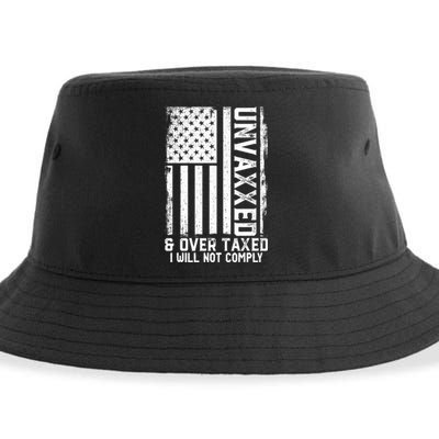 Unvaxxed And Overtaxed Sustainable Bucket Hat