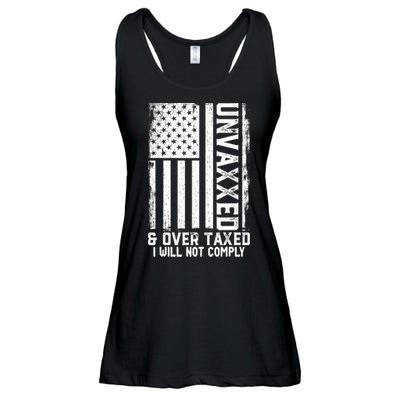 Unvaxxed And Overtaxed Ladies Essential Flowy Tank