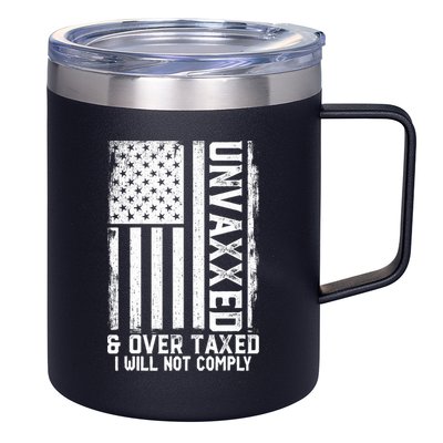 Unvaxxed And Overtaxed 12oz Stainless Steel Coffee Mug