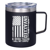 Unvaxxed And Overtaxed 12oz Stainless Steel Coffee Mug
