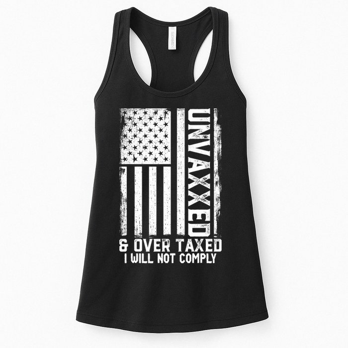 Unvaxxed And Overtaxed Womens Tank Top